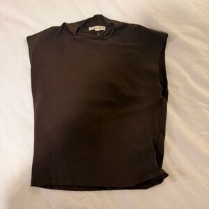 Madewell Brown Mockneck Top